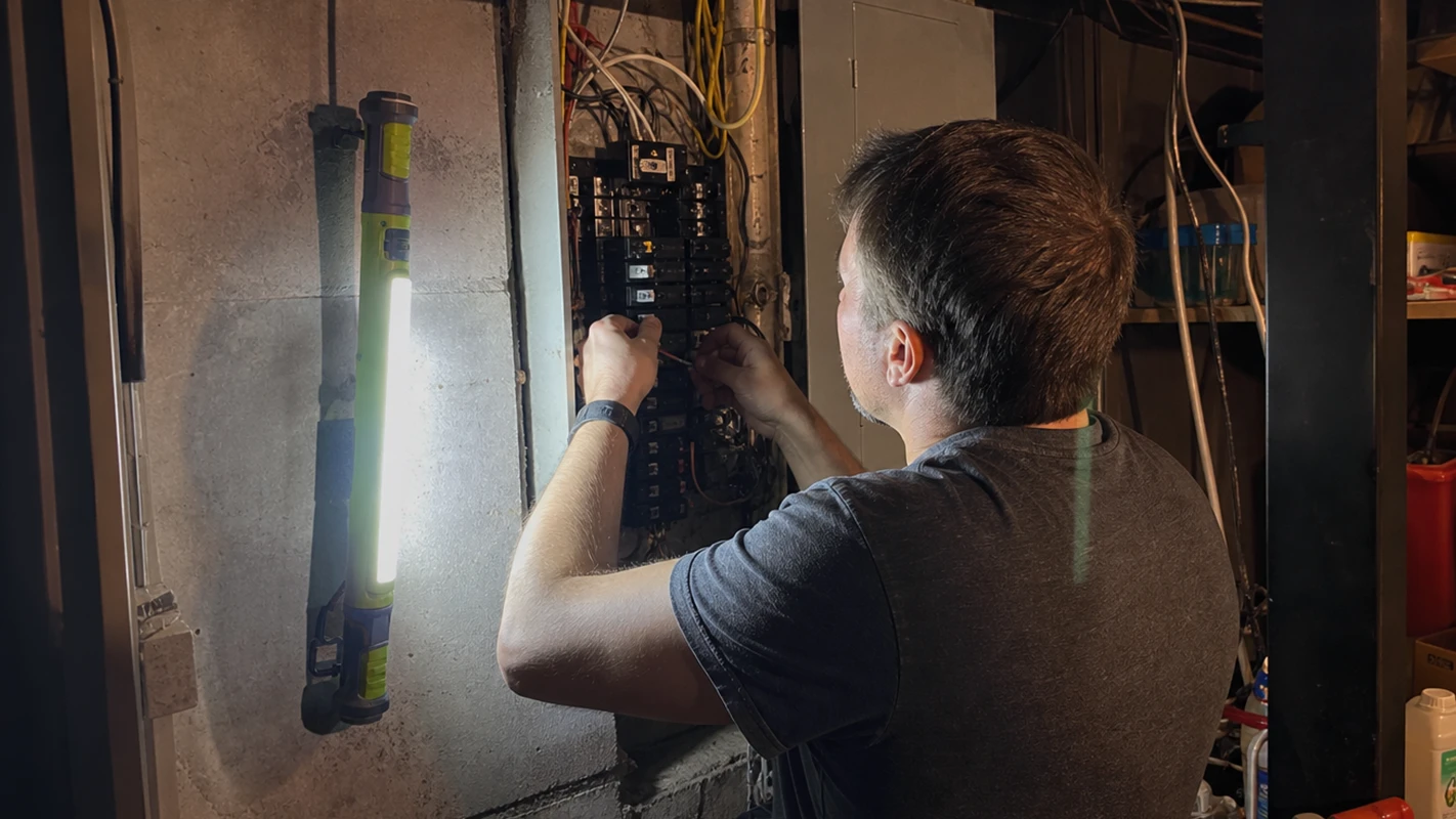 SuperTorch customer photo, used by a maintenance worker